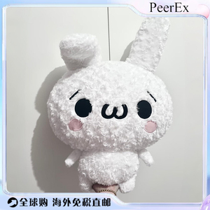 日本PeerEx颜文字兔毛绒公仔可爱玩偶玩具陪睡抱枕女朋友生日礼物