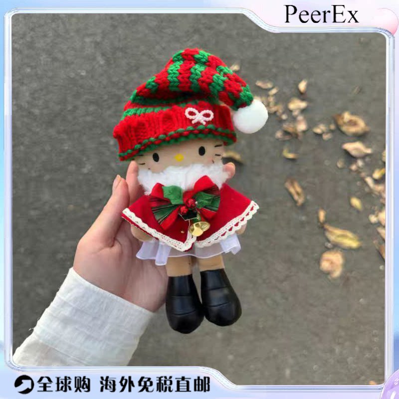 日本PeerEx长腿kitty挂件圣诞礼裙哈喽kitty新年玩偶节日包包饰品