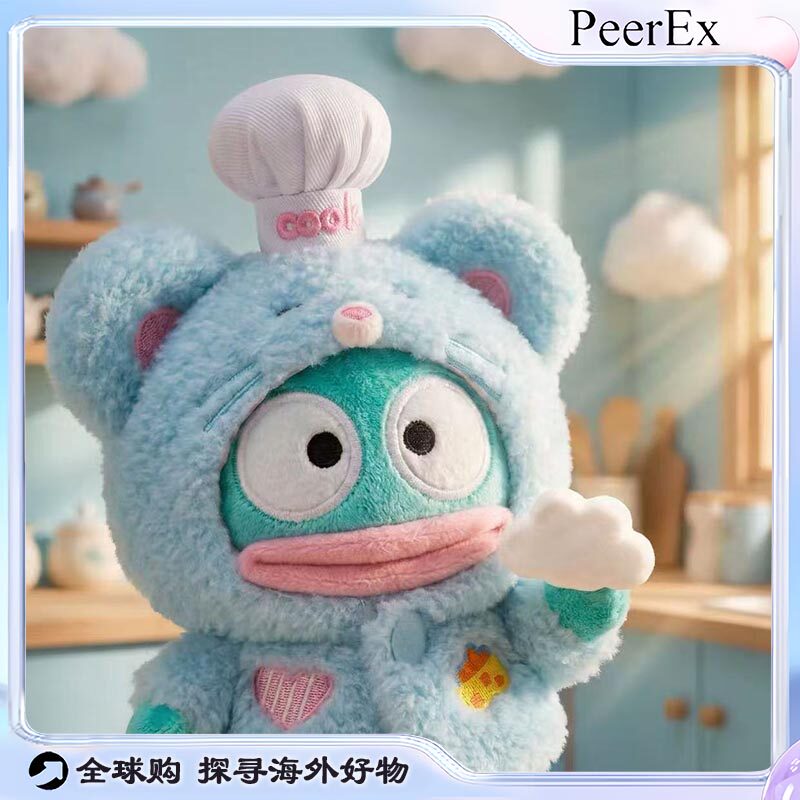 日本PeerEx小丑鱼蓝鼠王厨师头套汉顿包包挂件装饰品卡通玩偶挂饰