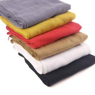 简约风男女童仿羊绒围巾儿童秋冬新款纯色围脖套韩版披肩保暖潮品