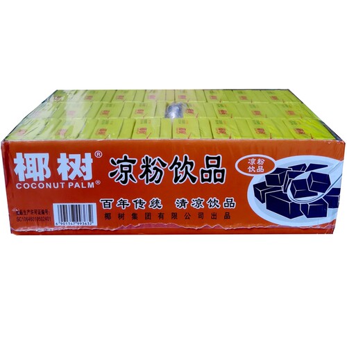 海南特产椰树即食爽滑凉粉饮品