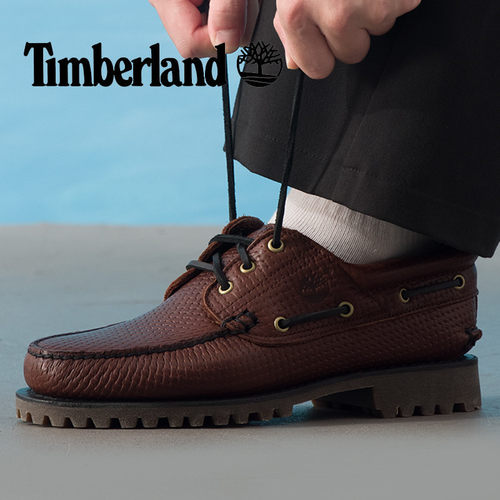 添柏岚（Timberland）皮鞋男鞋秋季新款户外商务休闲鞋舒适耐磨船