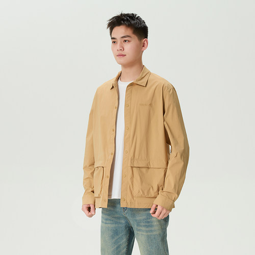 Timberland添柏岚翻领夹克男士户外透气轻薄快干衬衫式外套A5SDE