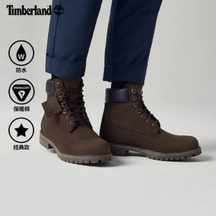 Timberland添柏岚男鞋新款户外马丁靴耐磨徒步鞋高帮靴男士工装靴