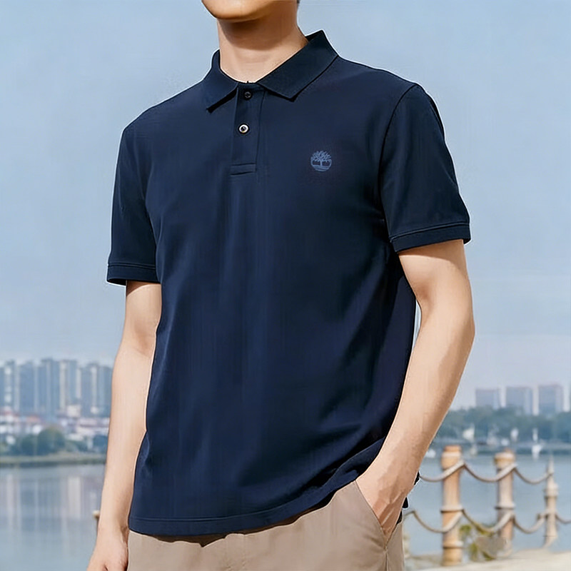 Timberland添柏岚纯棉POLO衫男装夏季新款户外短袖男士商务T恤