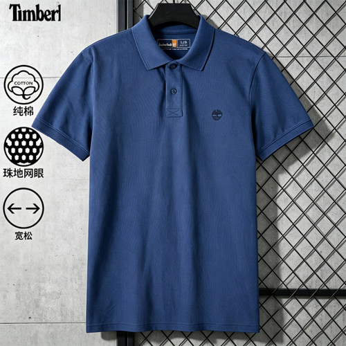 Timberland添柏岚纯棉短袖男装夏季新款POLO衫半袖男士商务T恤