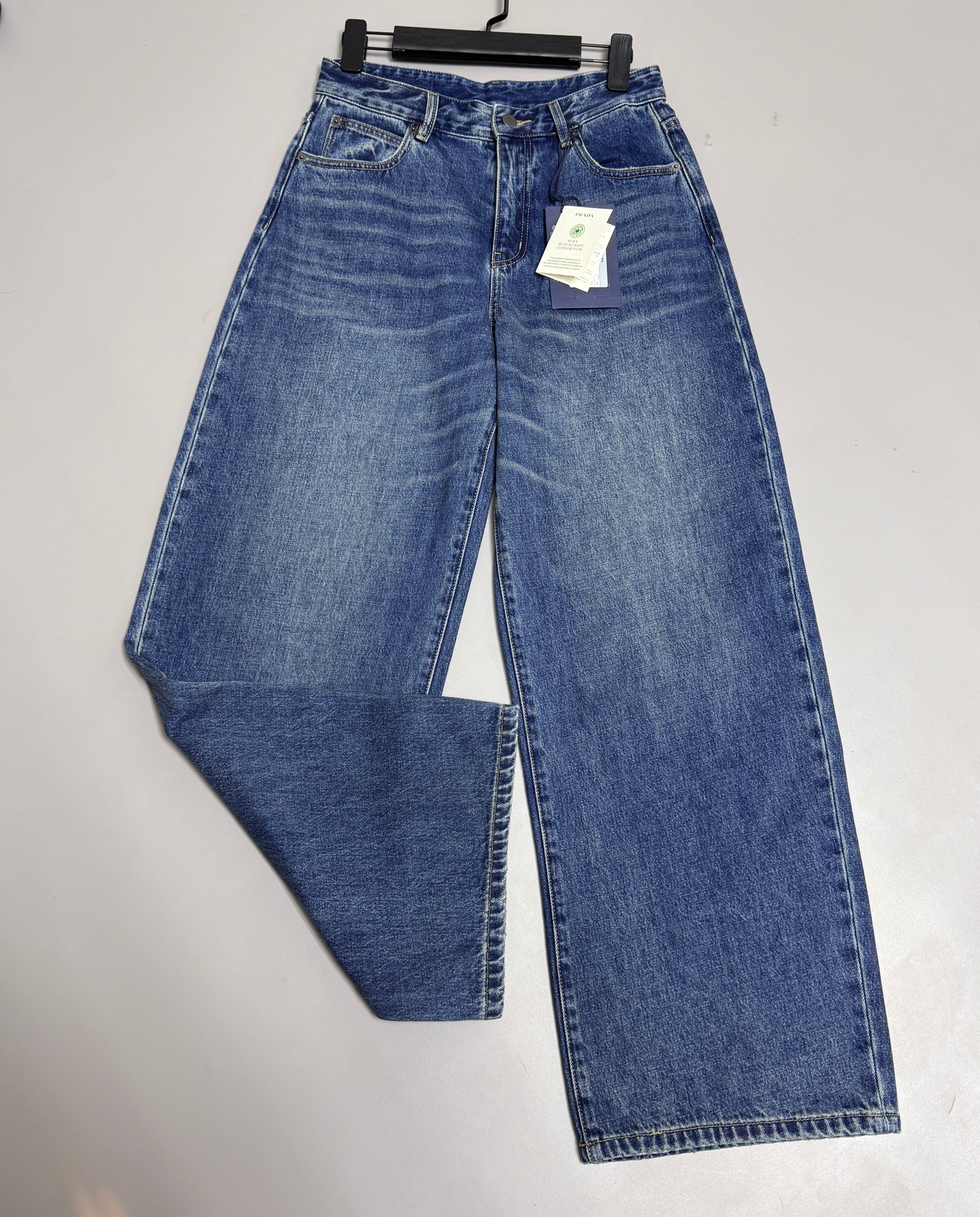 【月底发货】贸易公司正品 pra新款高腰阔腿牛仔裤百搭女宽松直筒,女装/女士精品,牛仔裤,淘宝优惠券,粉丝福利购,淘宝优惠卷