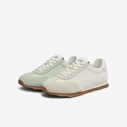 TATA他她网面阿甘鞋女透气薄款平底德训鞋板鞋2025夏新款GQD01BM5