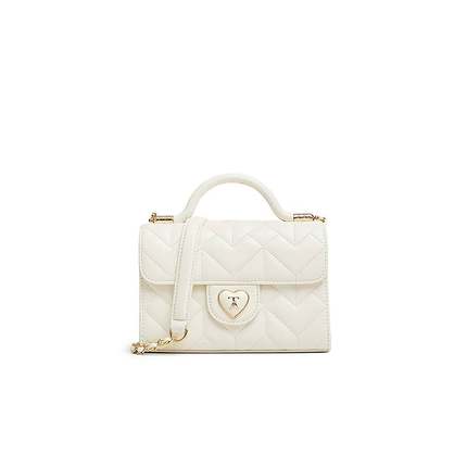 TATA他她法式菱格单肩包女包包小方包斜挎包2025春季新款X3413AX5