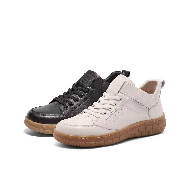 百丽Belle女鞋子牛津鞋妈妈鞋24冬真皮深口休闲板鞋B8N1DDM4