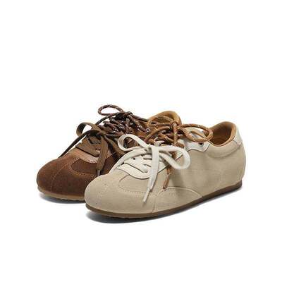 百丽复古阿甘德训女鞋双鞋带