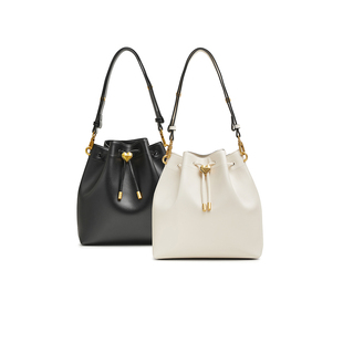 X3415AX5 新款 TATA他她法式 白色水桶包女包包单肩包手拎包2025春季