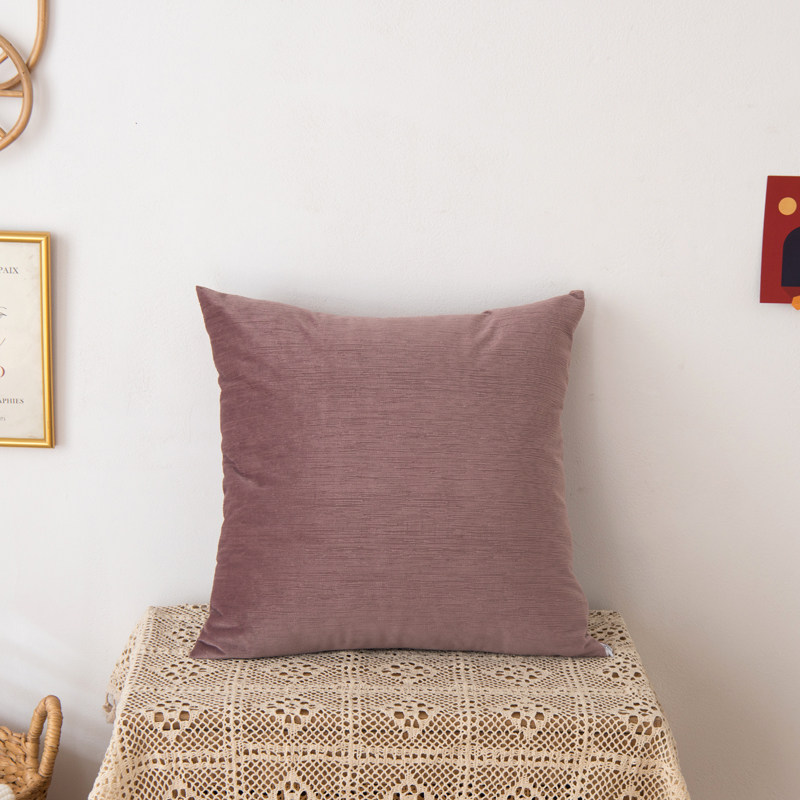 北欧纯色抱枕枕套简约现代客厅沙发靠垫靠枕卧室床头靠背不含芯