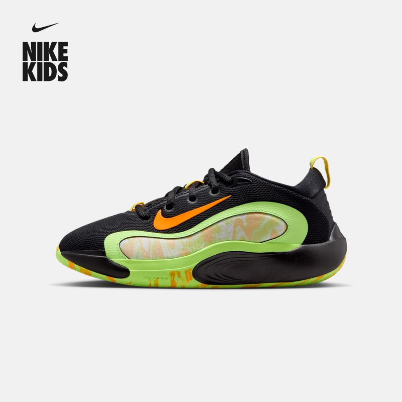 耐克电玩闪码系列大童实战篮球鞋春新款男女童NIKE ISOFLY IQ0823