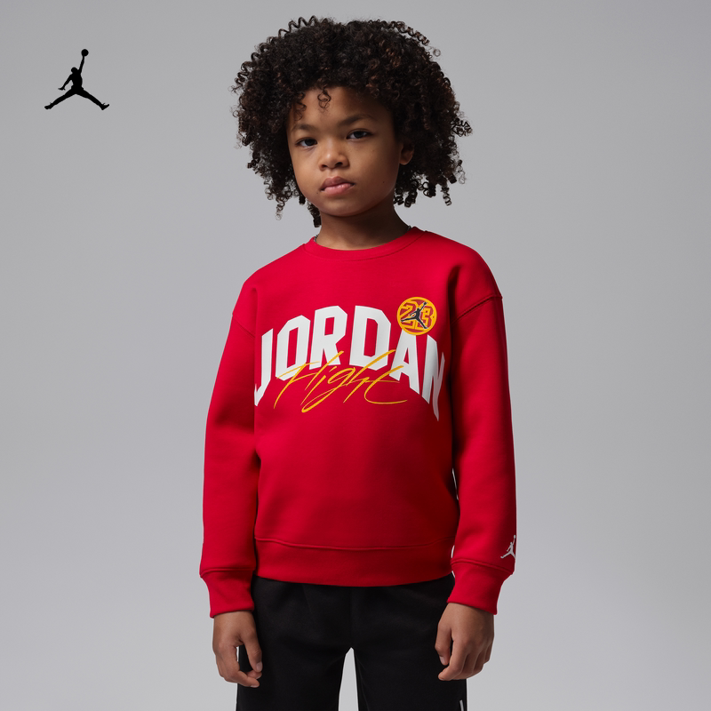 耐克乔丹幼童圆领上衣春季新款男童针织休闲柔软JORDAN IU5311