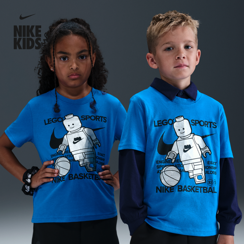 耐克乐高联名幼童轻便T恤男童NIKE X LEGO IQ5351
