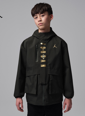 耐克乔丹新年系列马年限定大童保暖夹克新款男童JORDAN IU5374