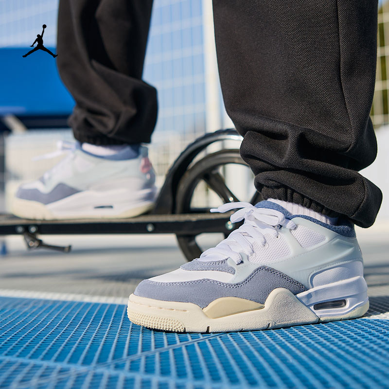 耐克乔丹大童缓震骑士鞋冬季男女童支撑运动鞋JORDAN 4 RM FQ7938