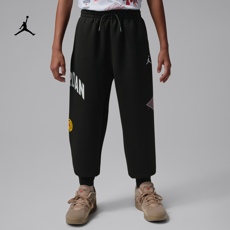 耐克乔丹大童针织长裤春季新款男童舒适运动裤JORDAN IU5389