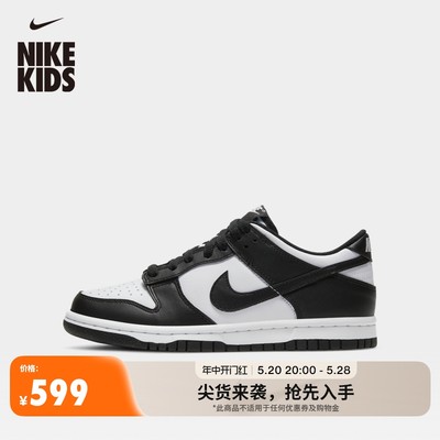 Nike耐克DUNK低帮胶底大童运动鞋