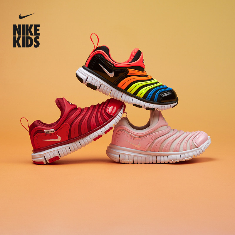 耐克毛毛虫幼童易穿脱软底运动鞋春季男女童缓震支撑NIKE 343738