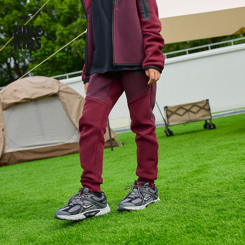 耐克大童反光针织长裤冬季男女童拼接舒适运动裤NIKE TECH HV5869