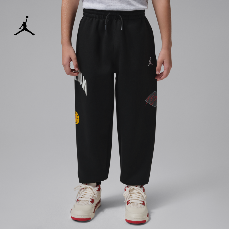 耐克乔丹幼童针织长裤春季新款男童舒适运动裤JORDAN IU5304