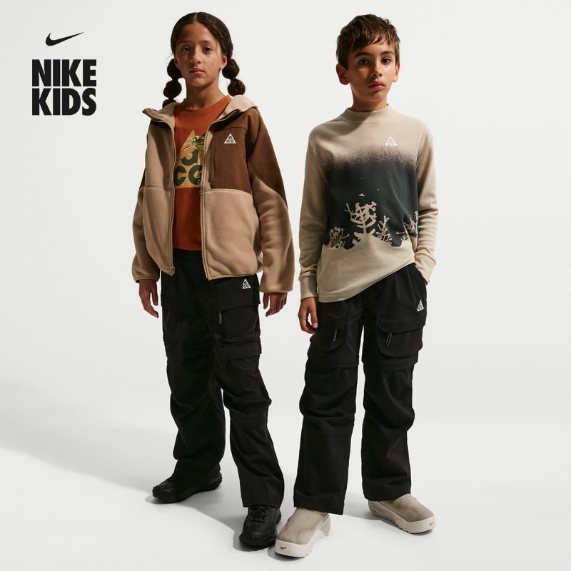 耐克大童户外长裤春季新款男女童梭织休闲运动裤NIKE ACG IF1709