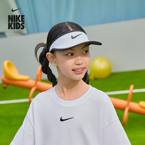 Nike耐克速干舒适大童空顶遮阳帽