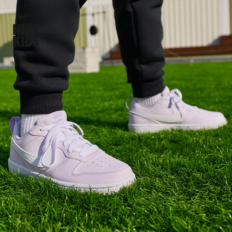 耐克酷菠萝大童平底运动鞋夏季男女童低帮板鞋NIKE COURT DV5456