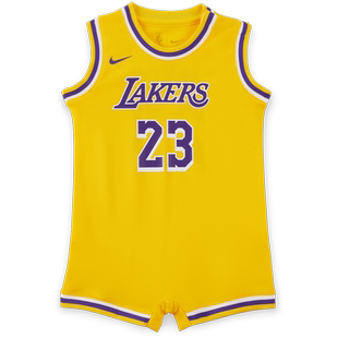 Nike耐克官方洛杉矶湖人队NBA婴童勒布朗·詹姆斯连体衣HM3855
