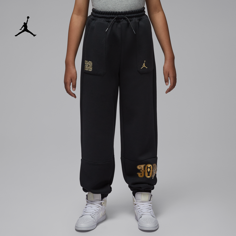 耐克乔丹新年系列马年限定大童针织长裤春新款男童JORDAN IR8370