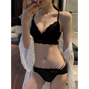 GULIBERRY美背内衣女士小胸聚拢无钢圈调整型防下垂文胸罩套装