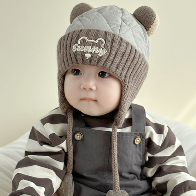 秋冬6个月宝帽子男童季1岁
