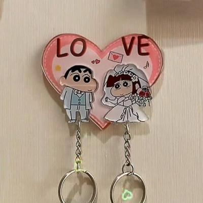 小新小爱爱心卡通钥匙扣