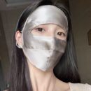 桑蚕丝全脸防晒面罩开车骑车防紫外线真丝脸基尼口罩遮阳透气