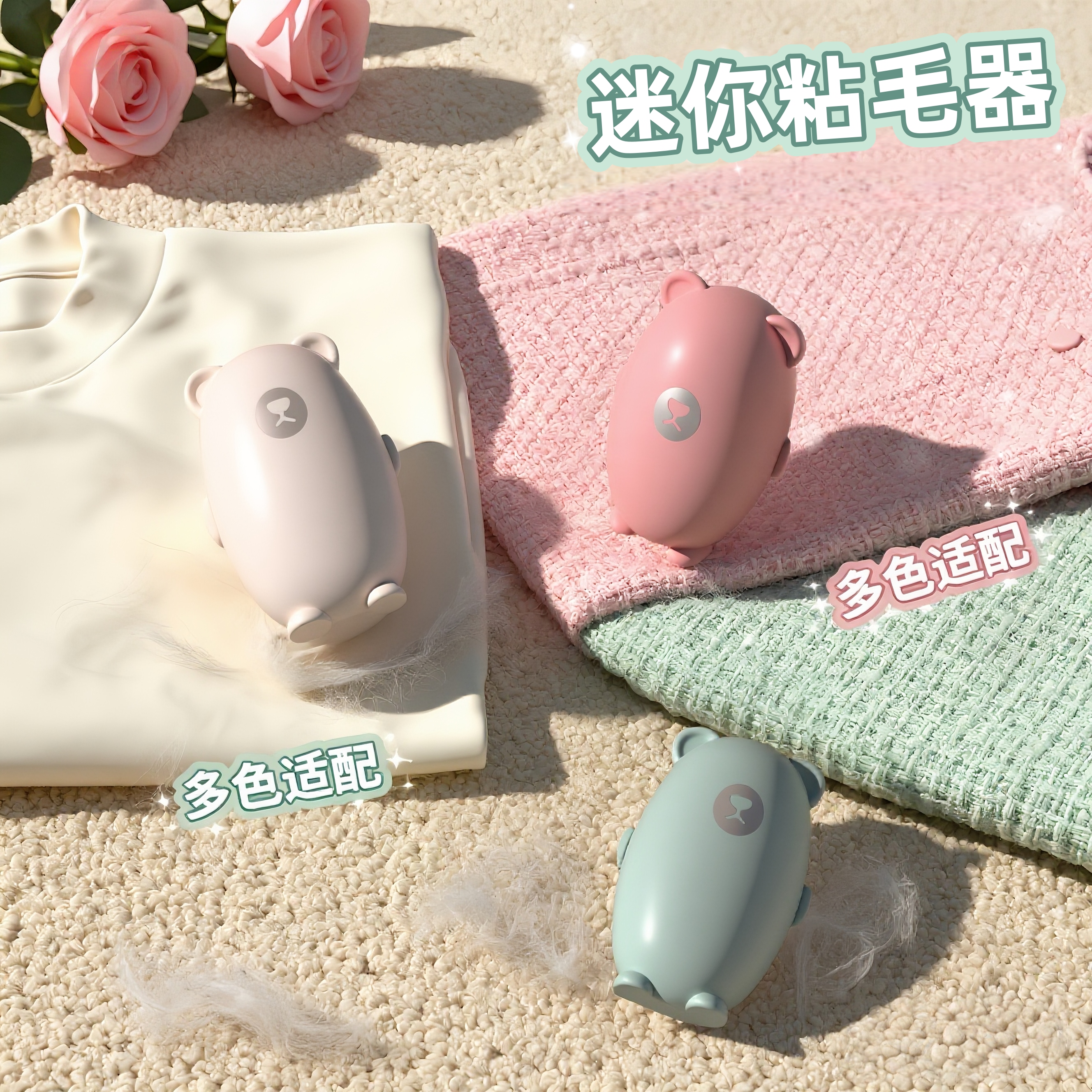 迷你粘毛器床铺床单衣服包包外出