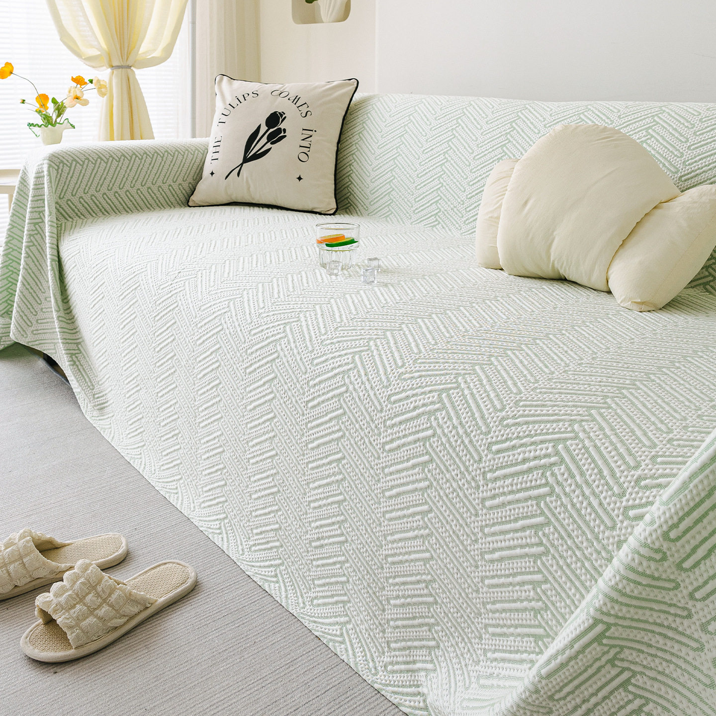 凉豆豆夏季冰丝沙发巾2026新款凉席坐垫一整张凉感沙发盖布防猫抓,床上用品,冰丝席,淘宝优惠券,粉丝福利购,淘宝优惠卷