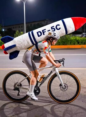 车载特大东风5C毛绒公仔车饰导弹抱枕DF61覆盖全球安全感夹腿玩偶