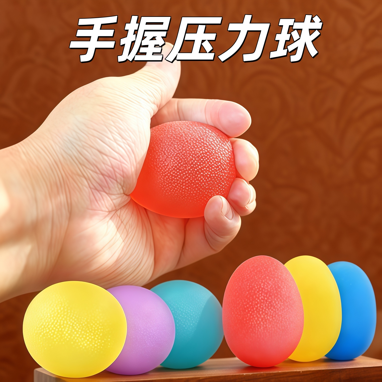 手握压力球训练手硅胶体育健身器部康复训练器材中风老人锻炼指力