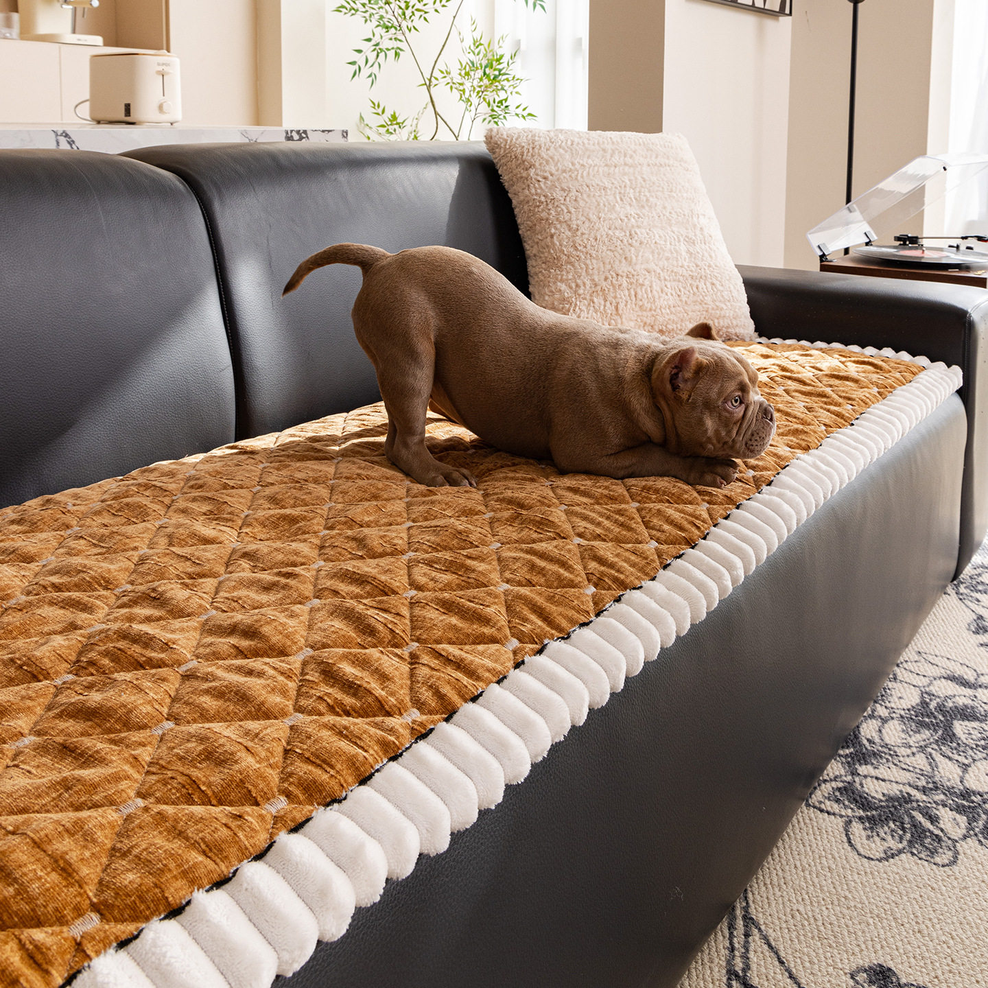 秋冬加厚沙发垫2026新款复古设计一片式直排固定防滑沙发坐垫盖布,居家布艺,沙发垫,淘宝优惠券,粉丝福利购,淘宝优惠卷