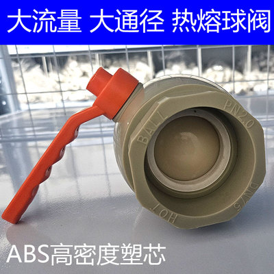 灰色大流量PPR塑芯球阀