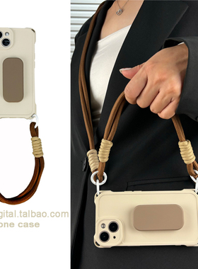 新款按压支架适用vivo x100/x90/x80/x70手机壳Pro斜挎挂绳11/12可背带s19手腕带s18软套s16/s15创意男女s17