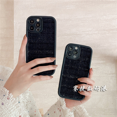 秋冬纯色小香风绒布适用华为荣耀90/80/70/60/50手机壳Pro新款x30/X10硅胶9X女软套SE简约畅玩20/30/40高级感