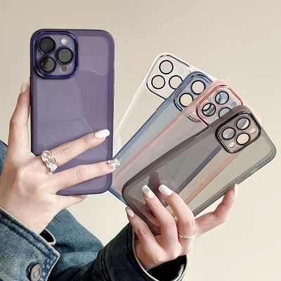 适用realme真我13透明软壳pro自带镜头膜手机壳GT7/6/5新款neo6/5女男v60s全包GT防摔se个性简约保护套创意+