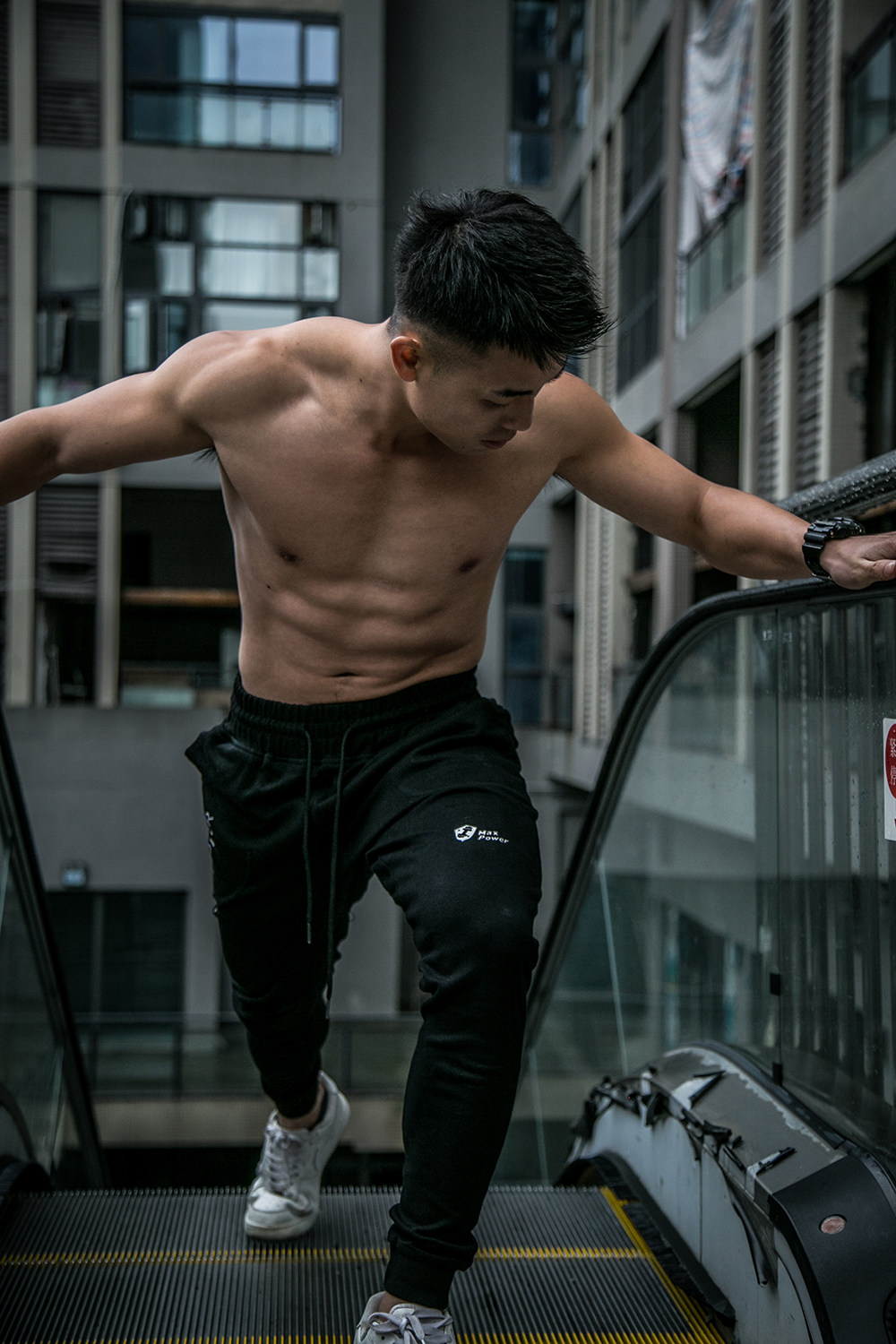 《一件也清仓》原创健身男春夏健美小脚修身收口棉质卫裤超舒适