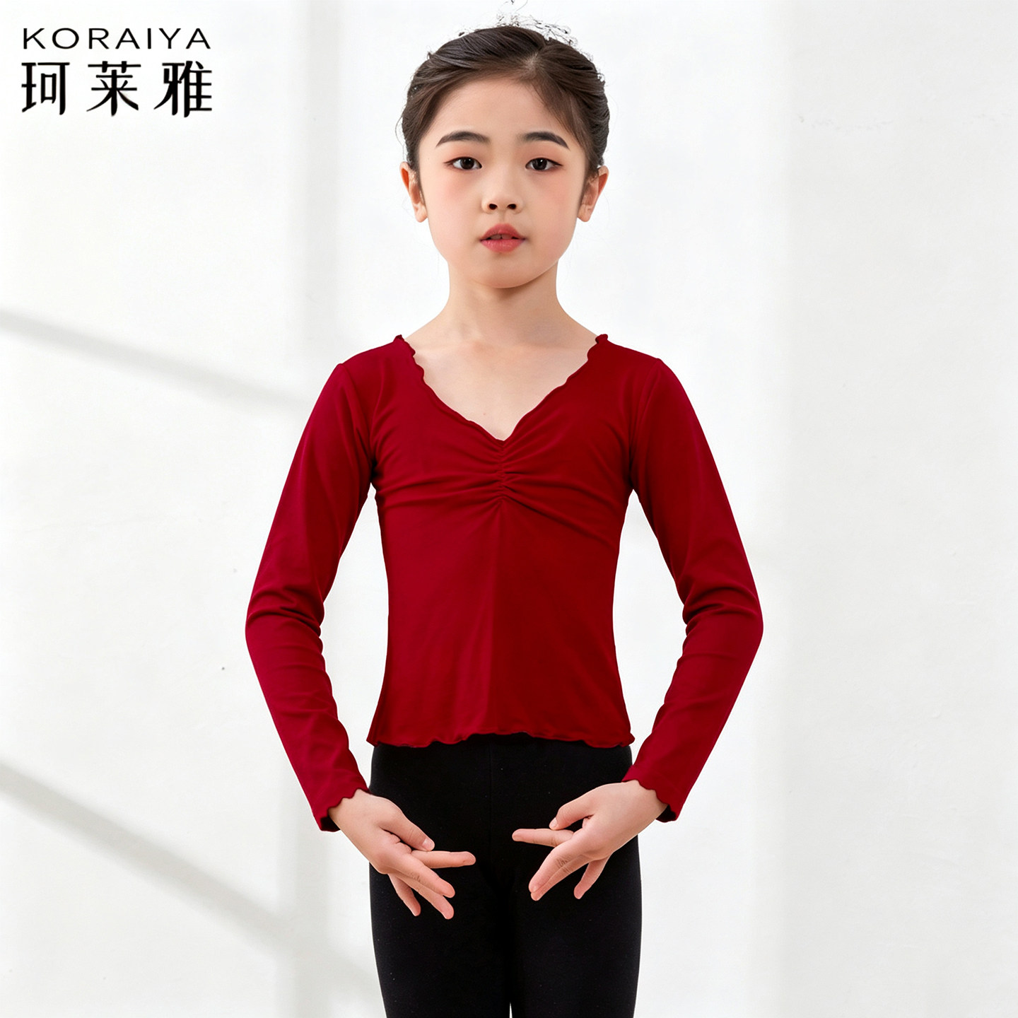 儿童舞蹈服女莫代尔上衣新款