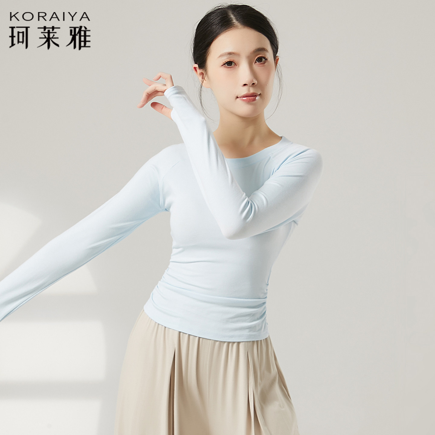 新款舞蹈服短袖成人女现代舞芭蕾舞形体练功服考级演出修身训练服