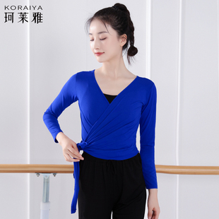 舞蹈服女现代舞练功服芭蕾舞古典形体瑜伽艺考表演服中袖 上衣 长袖