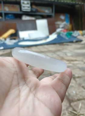 已出纯天然白玛瑙手镯中宽加厚水润原石女百搭时尚礼内径56mm233